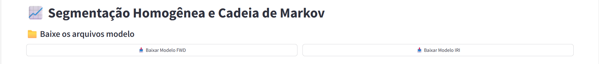 Modelos para download no app